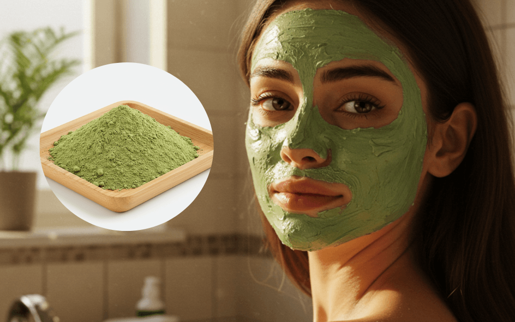 mặt nạ bột rau má từ nhiên nhiên