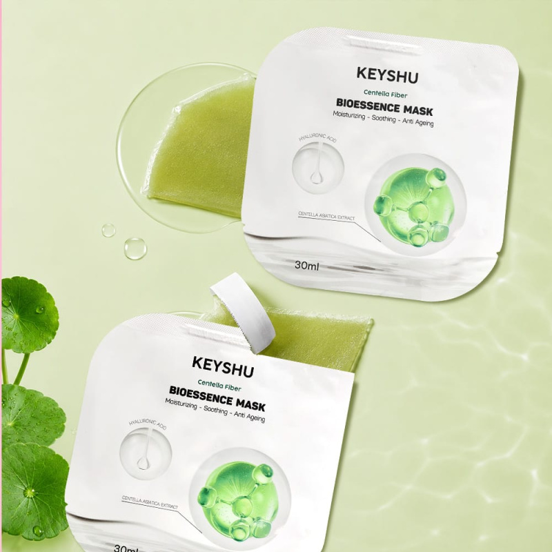 Alternative view of Bioessence Mask - Centella Fiber Sheet Mask for Recovery and Hydration by Keyshu | 10 Sheets x 30ML