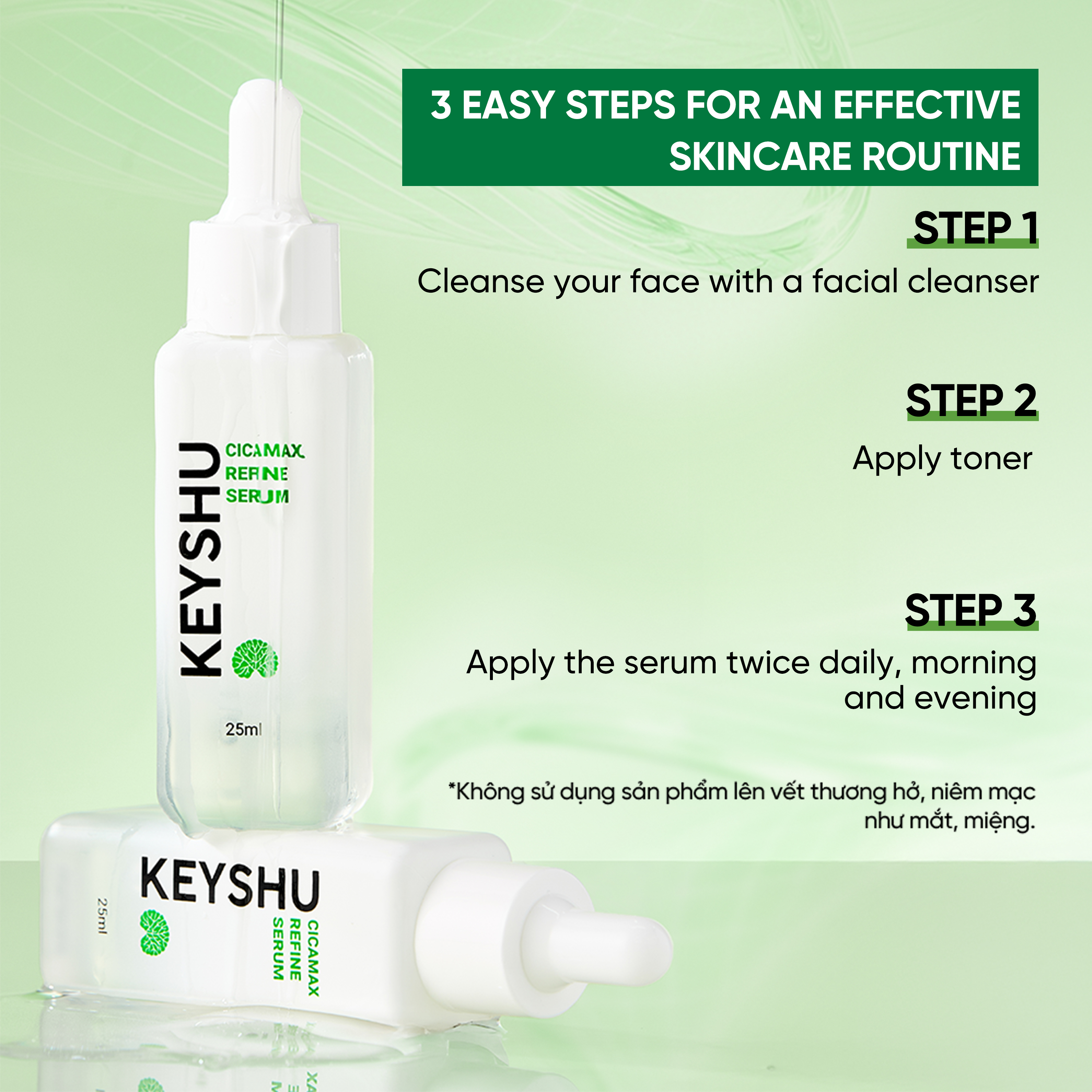 Cicamax Refine Serum - Centella Serum | Helps Soothe Skin and Prevent Aging - Gift - Image 3